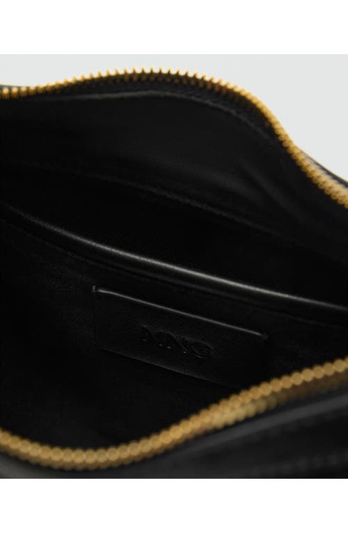 Mango Small Studded Faux Leather Shoulder Bag