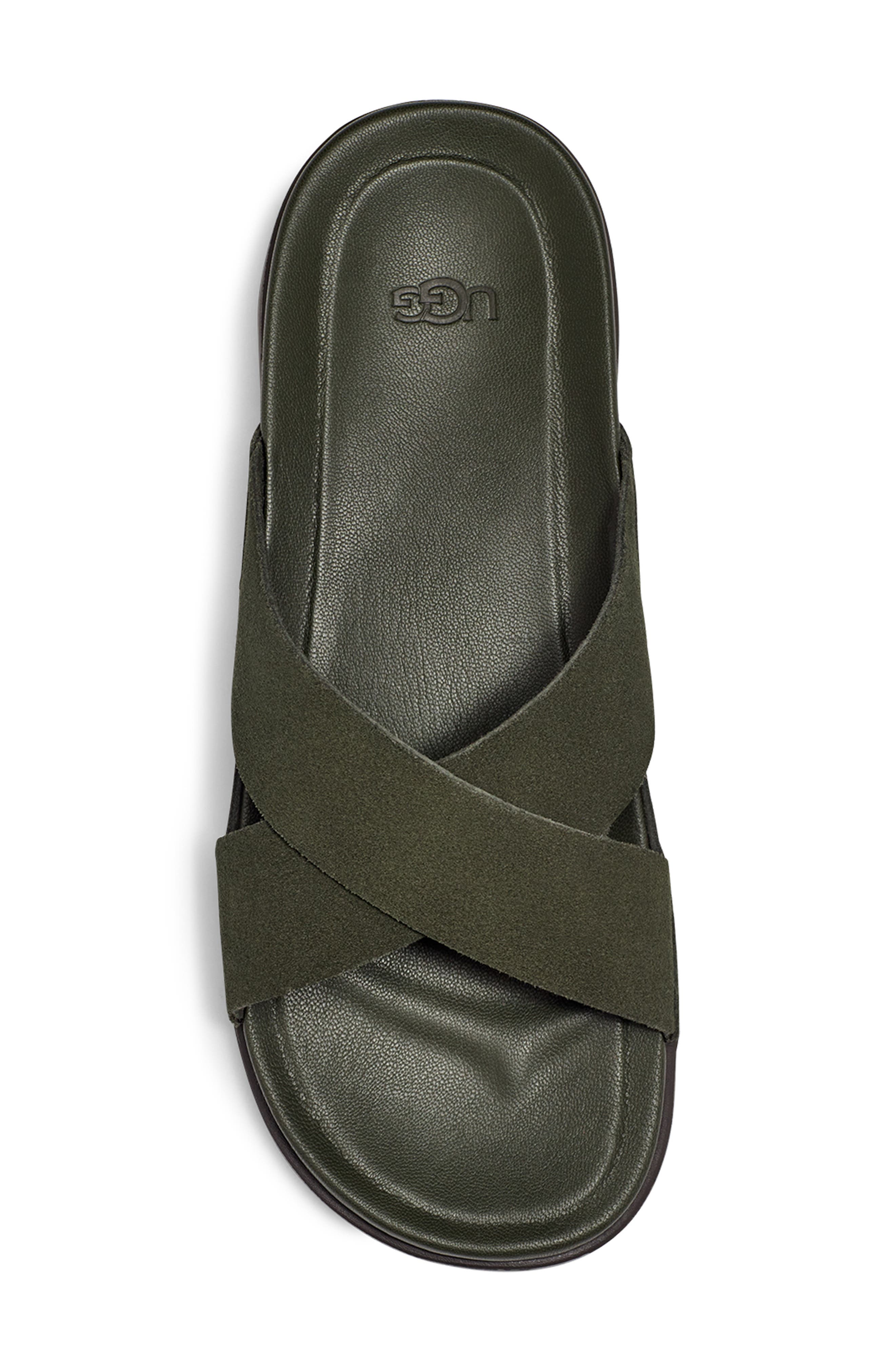 Wainscott Slide Sandal, Alternate, color, FOREST NIGHT