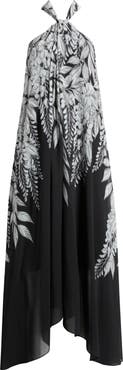 KOBI HALPERIN Daria Sleeveless Handkerchief Hem Maxi Dress