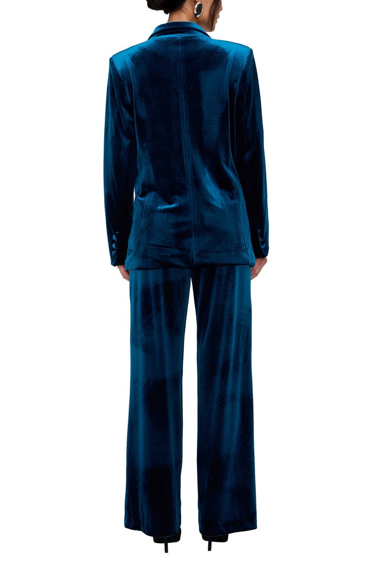 Valerie Straight Leg Velvet Trouser, Alternate, color, Medium Blue