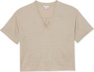 Reiss Linen V-Neck Tee