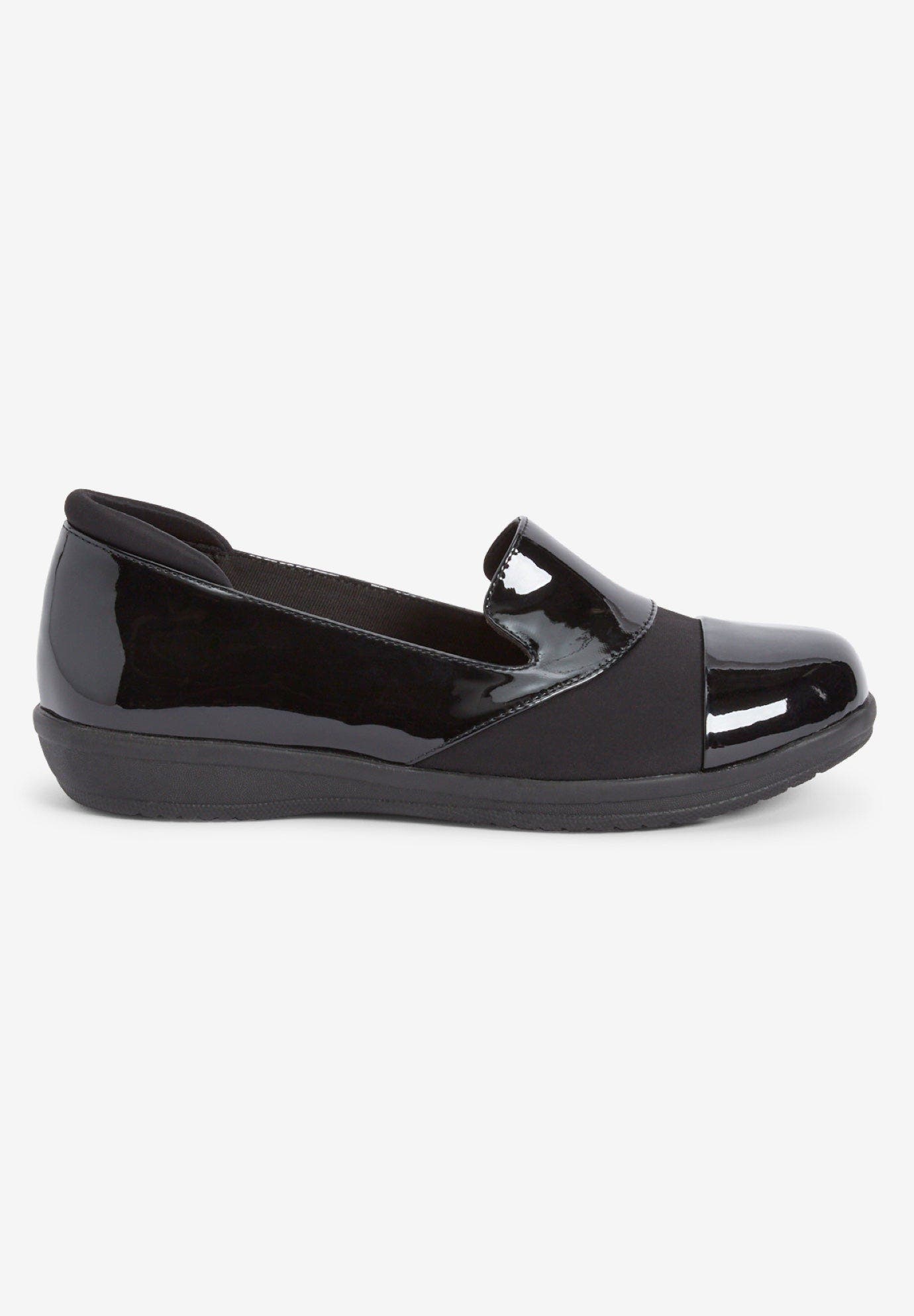The Annete Bunion Friendly Slip On Orthotic Flat, Alternate, color, BLACK