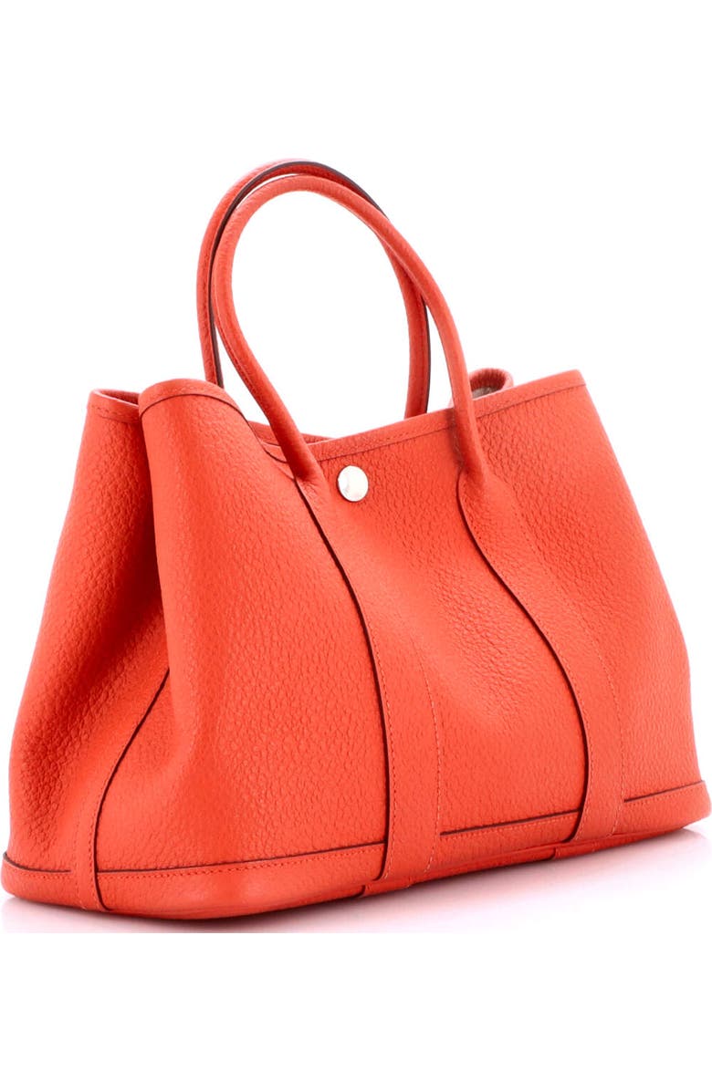 Pre-Owned Hermes Garden Party Tote Leather 30, Alternate, color, Rouge Duchesse