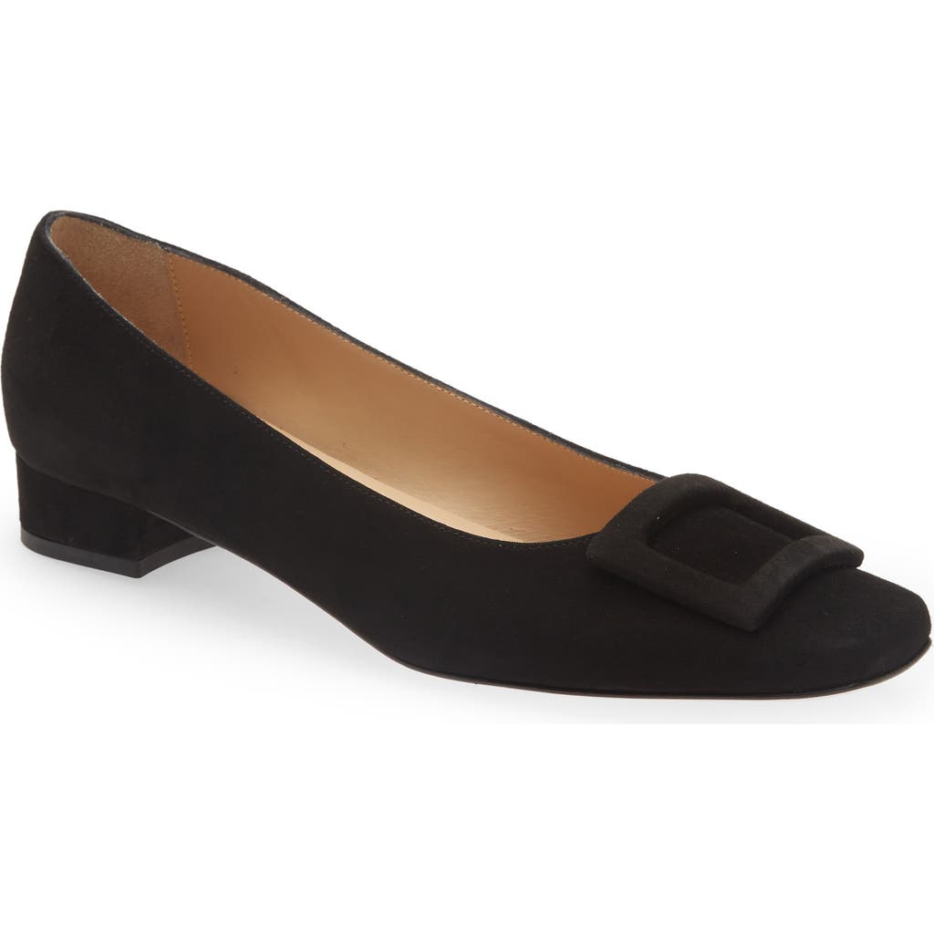 ANN MASHBURN Buckle Pump in Blackdnu  product