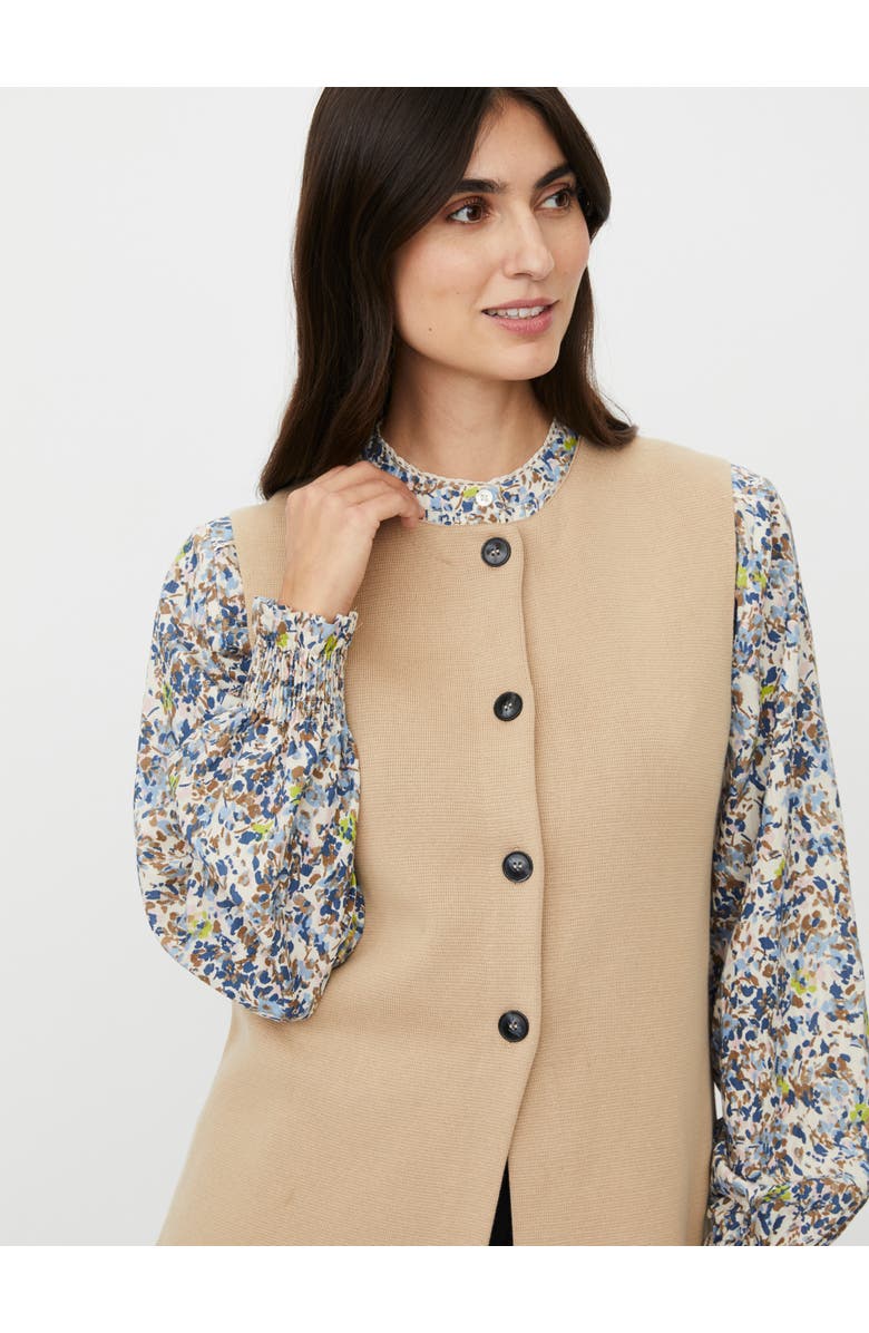 Masai Copenhagen MaLinbine Longline Sleeveless Cardigan, Alternate, color, Incense