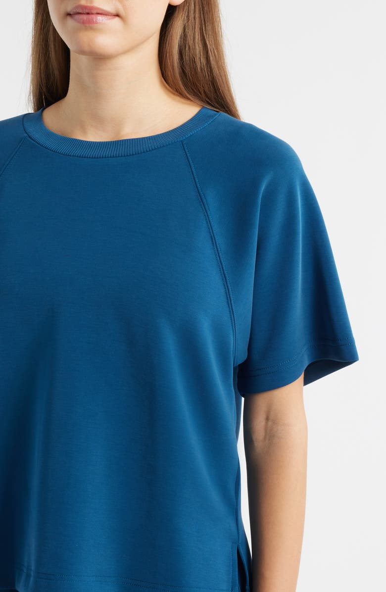 CITY BLUES Raglan Sleeve T-Shirt, Alternate, color, Blue Opal