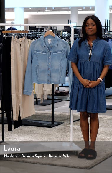 NIC+ZOE Fray Hem Denim Jacket (Women) | Nordstromrack