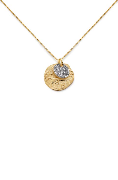 Goddess Coin Pendant Necklace