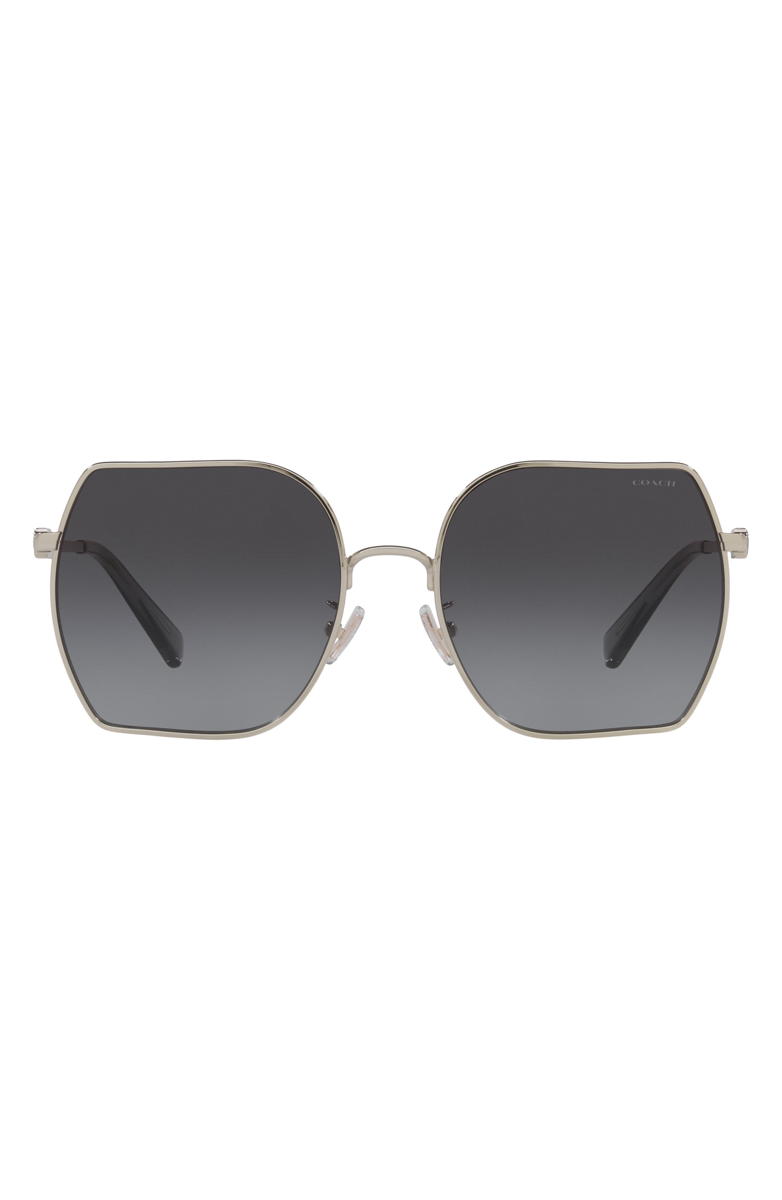 COACH 58mm Gradient Geometric Sunglasses