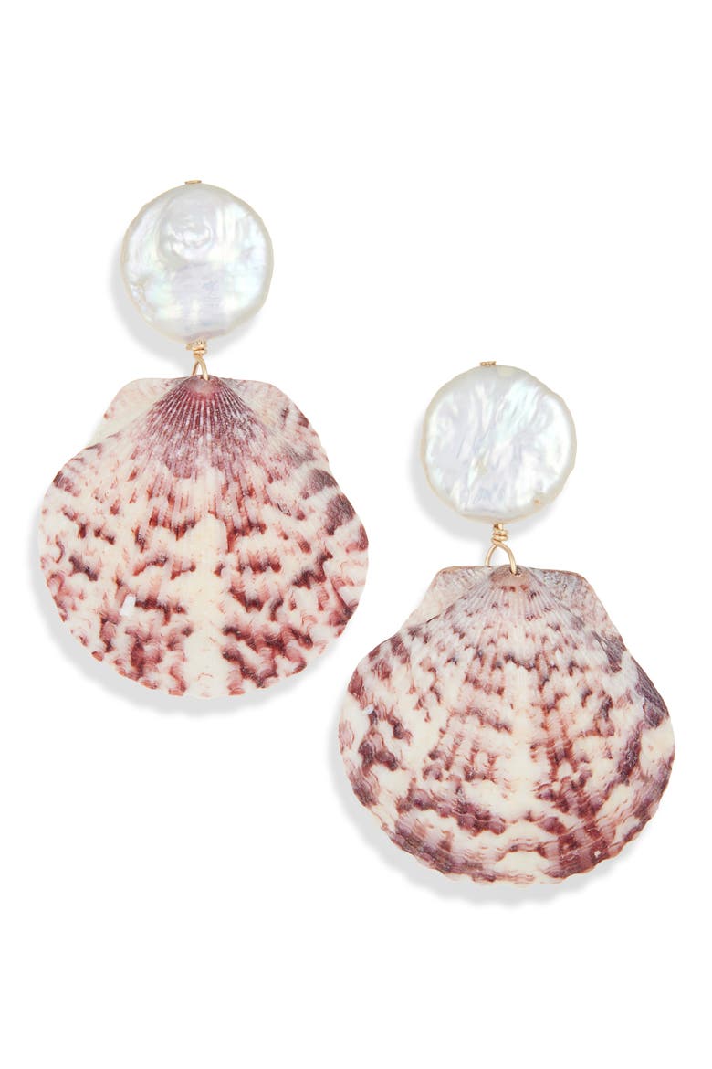 Isola Earrings, Main, color, WHITE