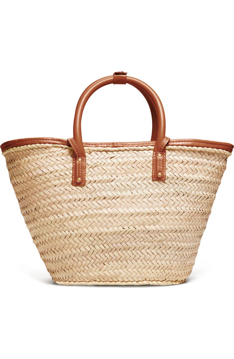 Jacquemus Le Panier Soli Woven Palm Basket Bag, Alternate, color,