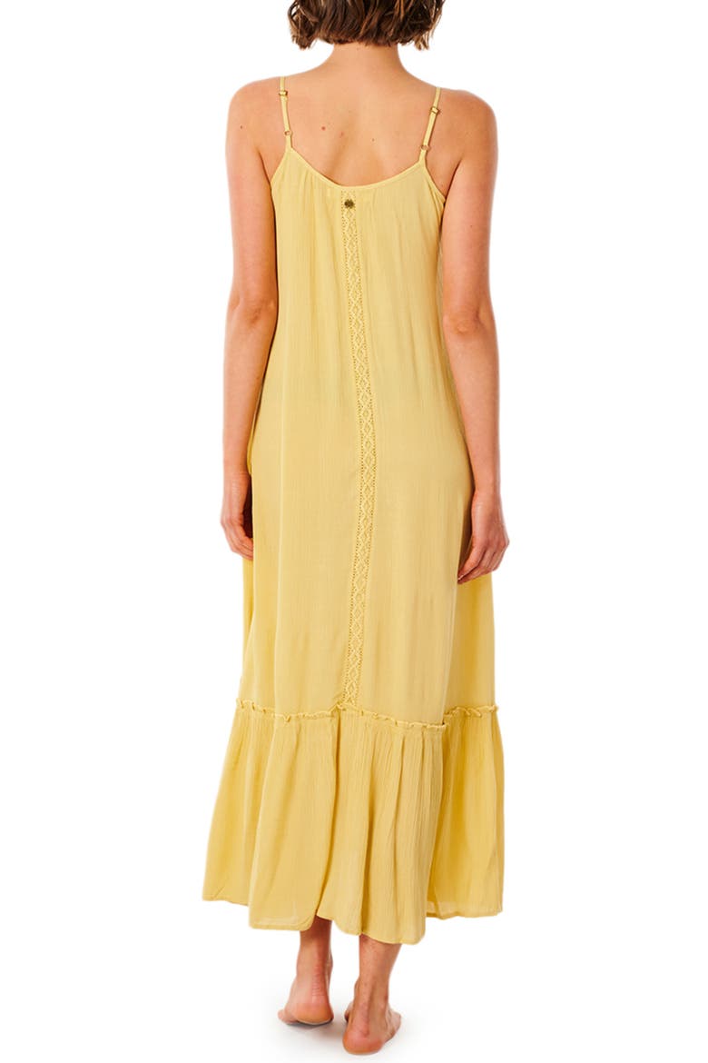 Vista Lace Trim Maxi Dress, Alternate, color, GOLD