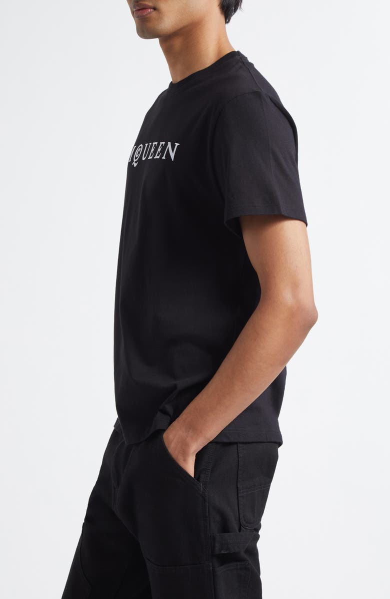 McQueen Logo Graphic T-Shirt, Alternate, color, Black/ White