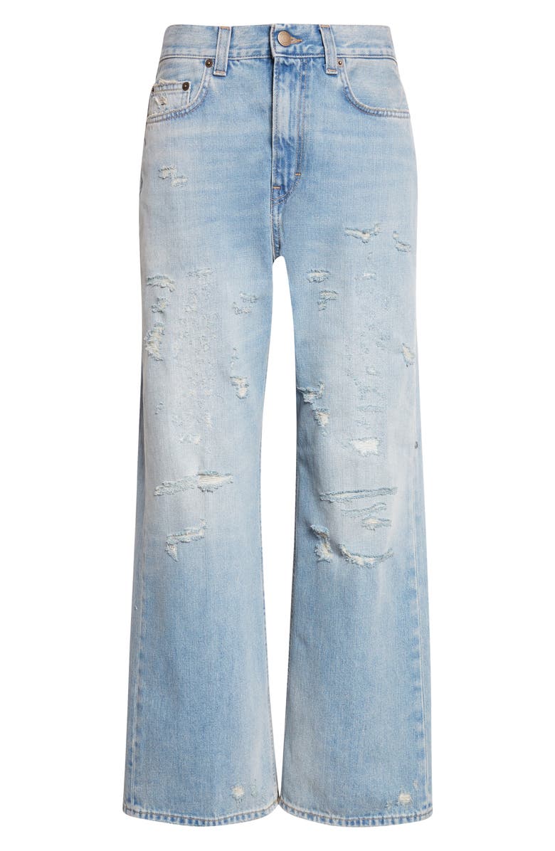 Haikure Winny Distressed Wide Leg Jeans, Main, color, Broken Celestial