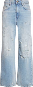 Haikure Winny Distressed Wide Leg Jeans