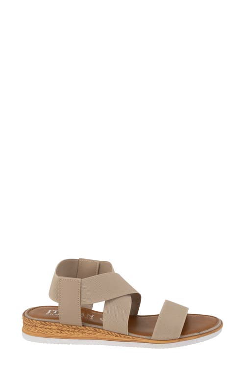 Italian Shoemakers Priola Sandal In Taupe