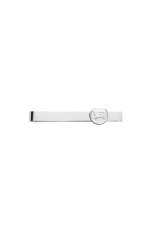 Burberry Ekd Stamp Tie Bar In Silver