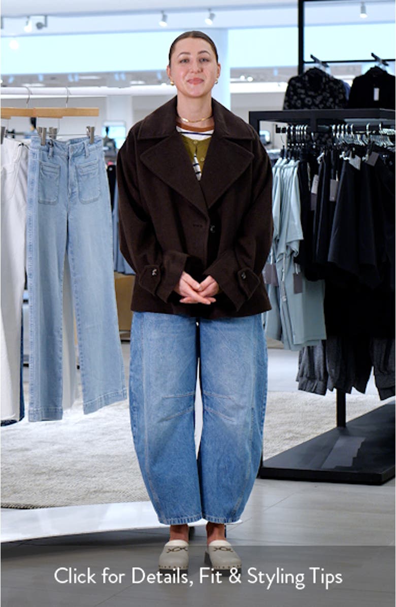 Single Breasted Crop Coat, sales video thumbnail