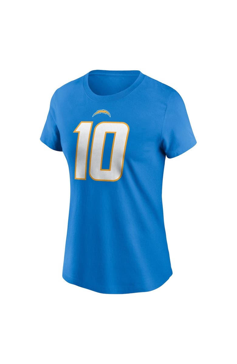 Nike Women's Nike Justin Herbert Powder Blue Los Angeles Chargers Player Name & Number T-Shirt, Alternate, color, Powder Blue