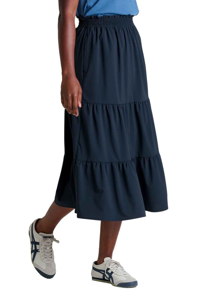Toad & Co Sunkissed Tiered Midi Skirt, Main, color, 