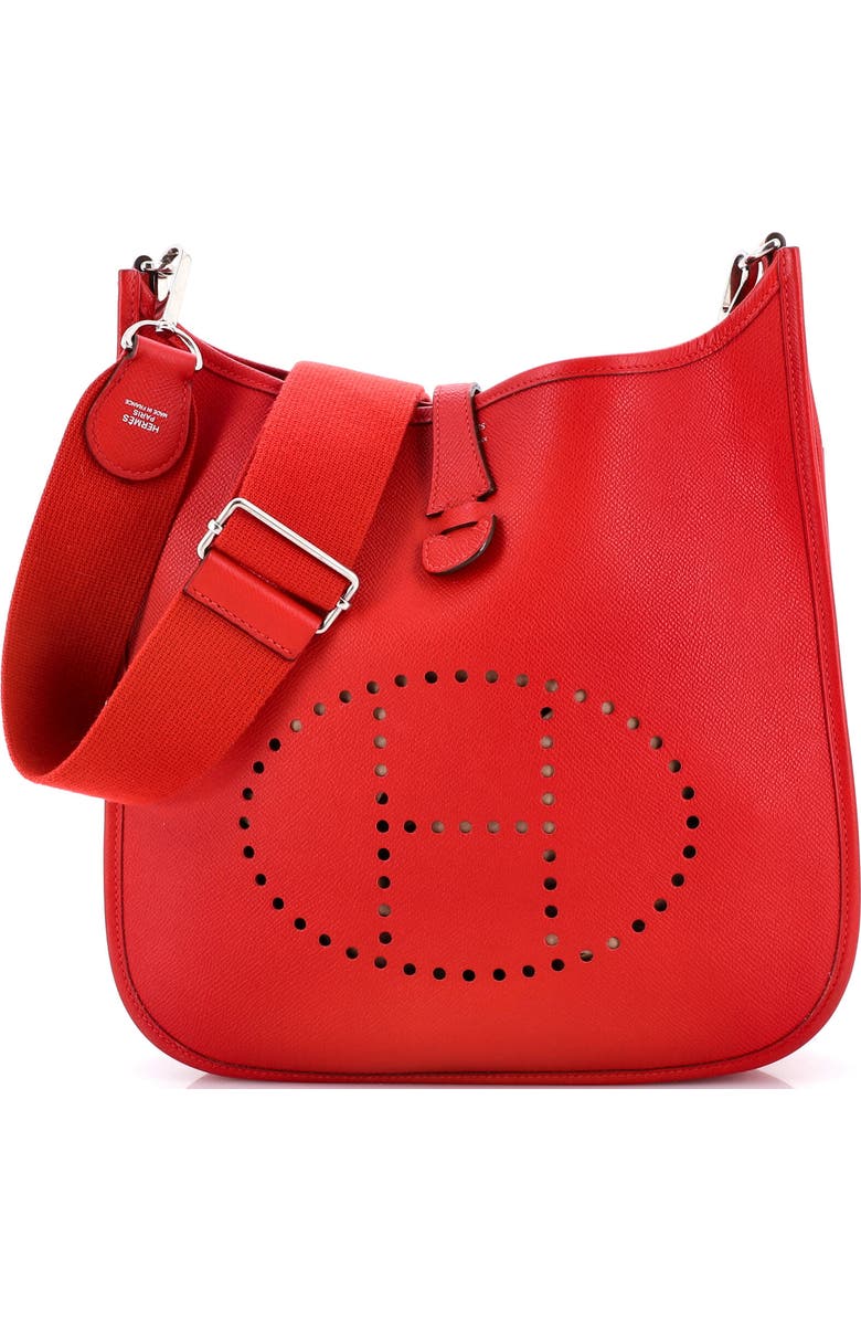 Pre-Owned Hermes Evelyne Bag Gen III Epsom PM, Main, color, Rouge Vif