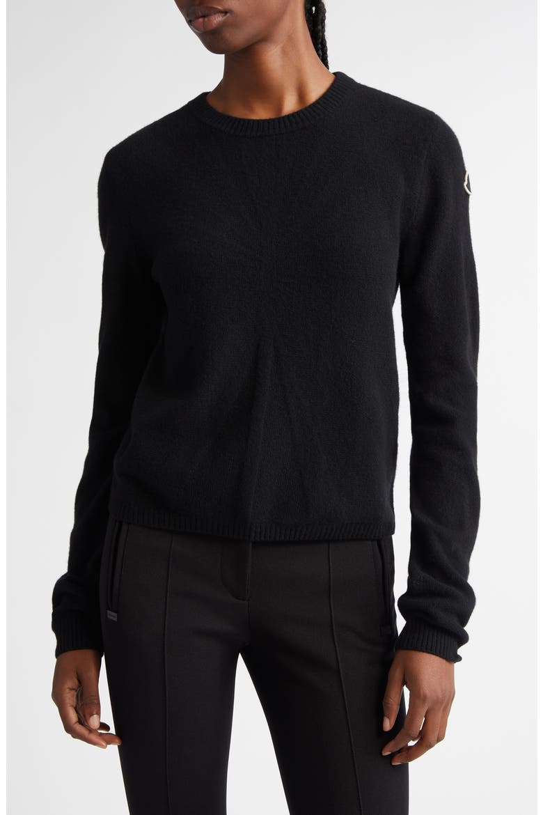 x Rick Owens Wool & Cashmere Crewneck Sweater, Main, color, 999-BLACK