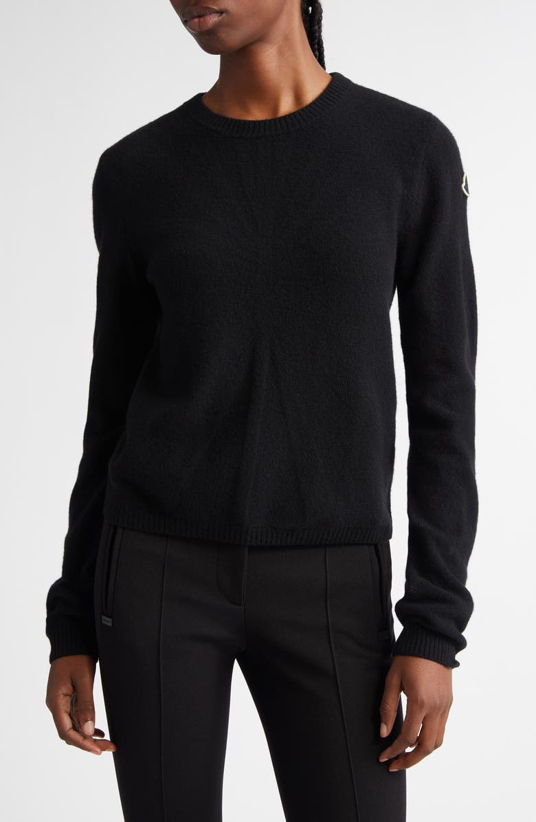 Moncler x Rick Owens Wool & Cashmere Crewneck Sweater, Main, color, 