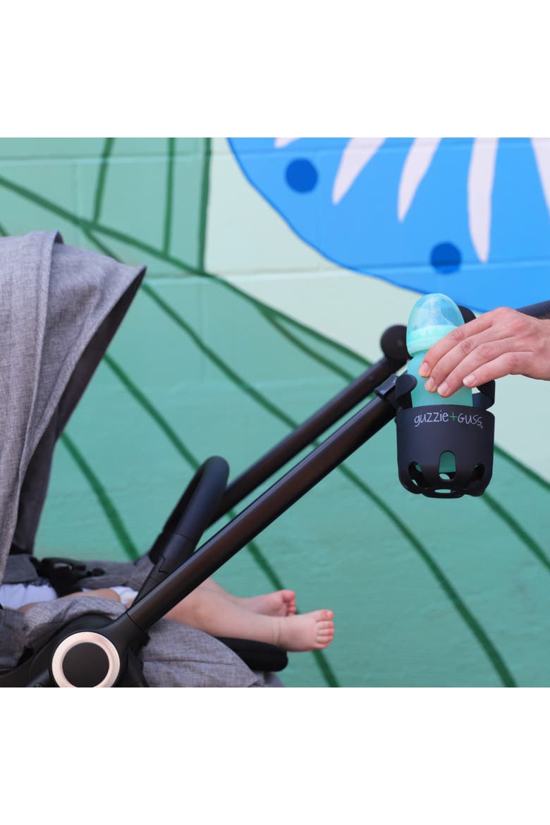 Universal Cup Holder - Convenient, Easy-to-Attach & Adjustable to Fit Most Strollers, Alternate, color, Black
