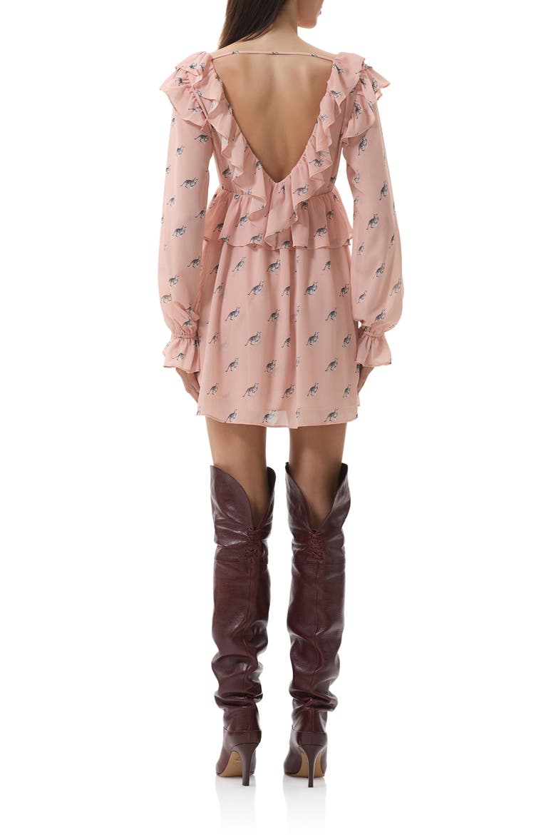 Arland Long Sleeve Minidress, Alternate, color, KITTEN DOT