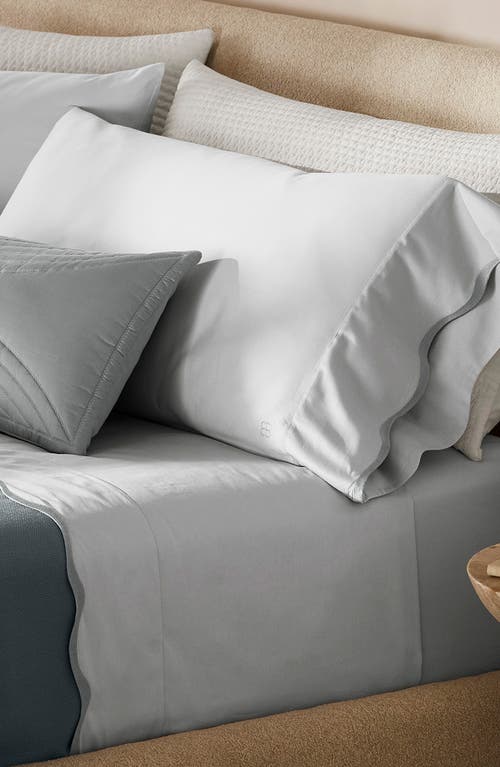 BOLL & BRANCH BOLL & BRANCH SIGNATURE CURVED EDGE SET OF 2 ORGANIC COTTON PILLOWCASES