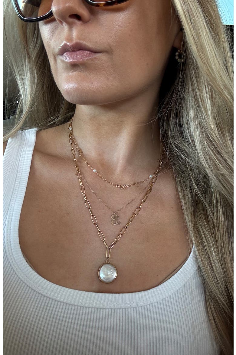 Capri Pendant Necklace, Alternate, color, GOLD