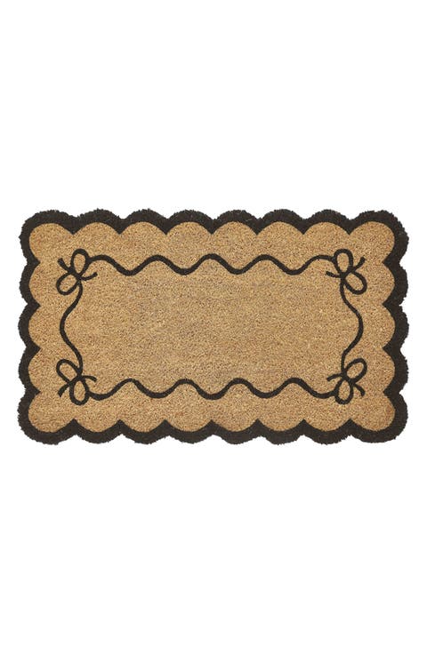 Scalloped Edge Coir Doormat