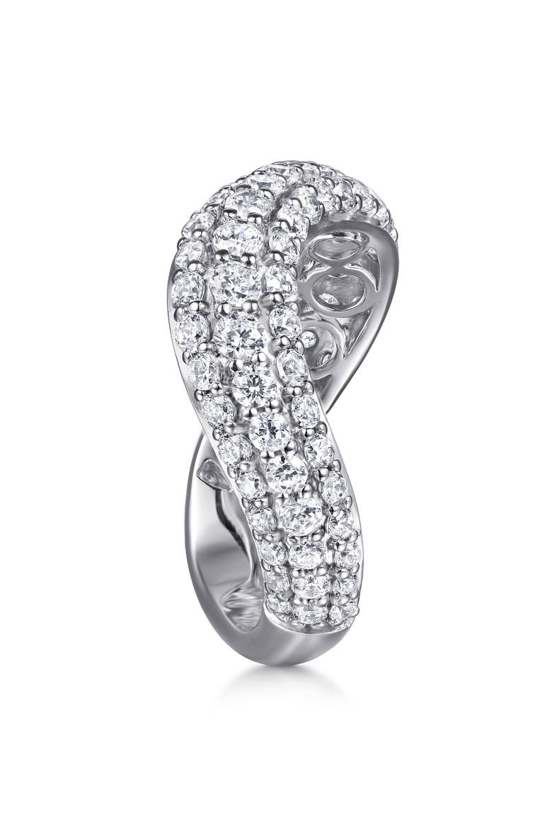 14k White Gold Diamond Wave Ring, Alternate, color, 14K WHITE GOLD