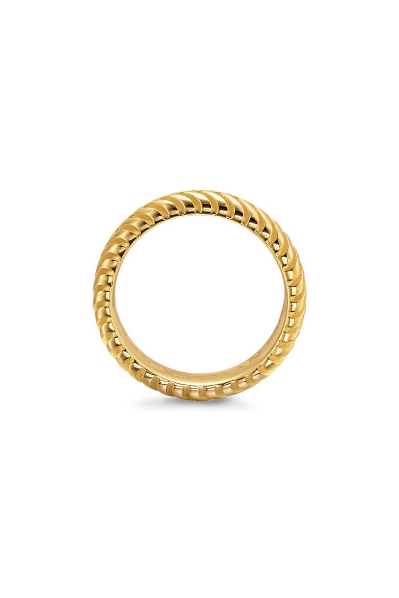 Men's Chevron Band Ring in 18K Yellow Gold, 6mm, Alternate, color, GOLD