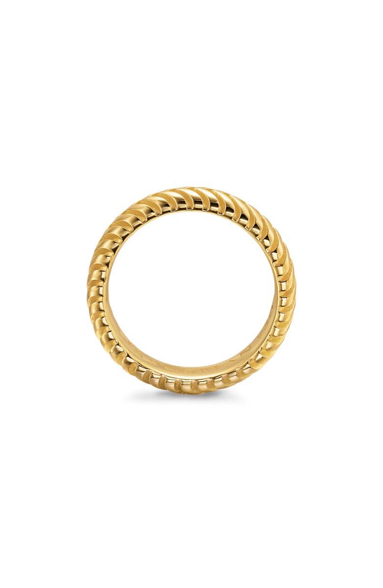 David Yurman Men's Chevron Band Ring in 18K Yellow Gold, 6mm, Alternate, color, Gold