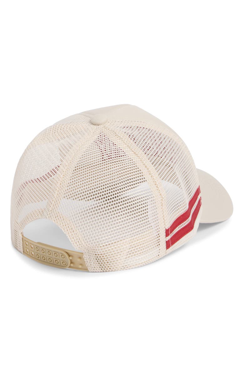 WORN/WEST Game Day Stripes Trucker Hat, Alternate, color, Beige