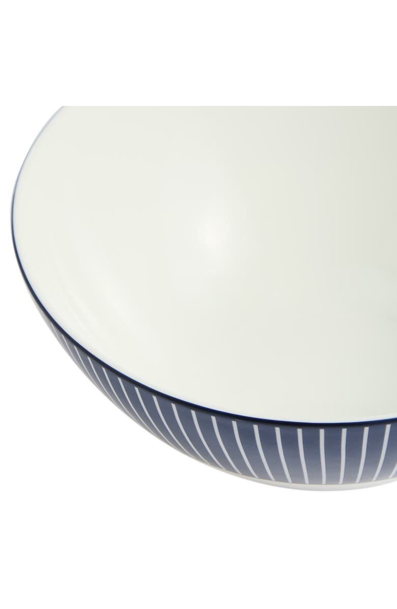 Wedgwood Gio Pinstripe Bone China Cereal Bowl, Alternate, color, Blue Multi