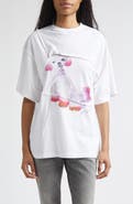 Acne Studios Edra Ornament Winter Graphic T-Shirt