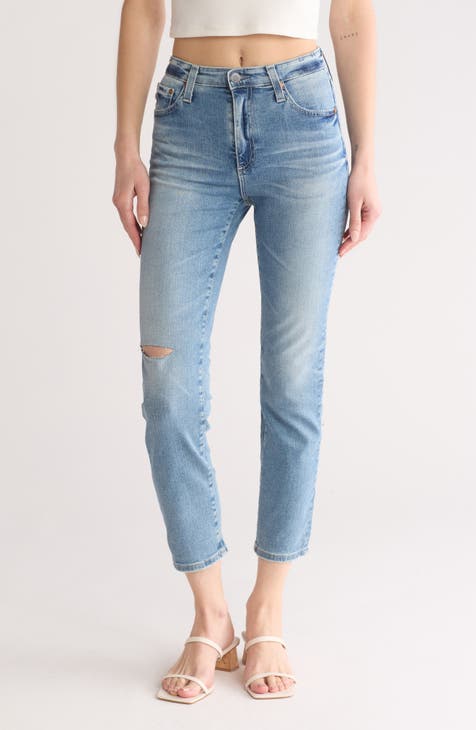 The Isabelle High Waist Crop Straight Leg Jeans (13 Years Flowing)