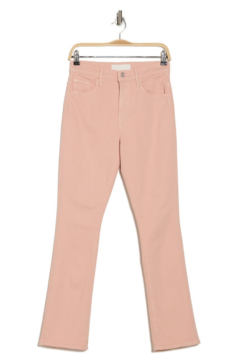 MOTHER The Insider Hover Mid Rise Bootcut Jeans, Alternate, color, Peach Parfait