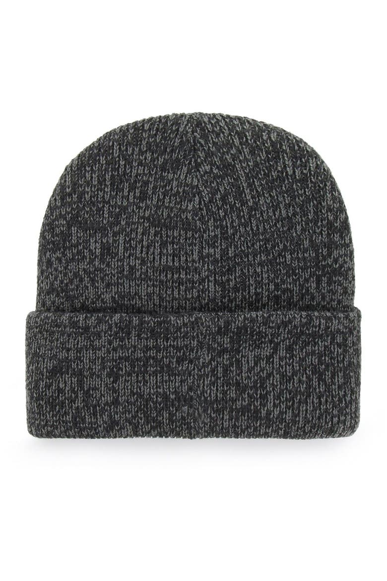 Men's '47 Black Vegas Golden Knights Brain Freeze Cuffed Knit Hat, Alternate, color, Black