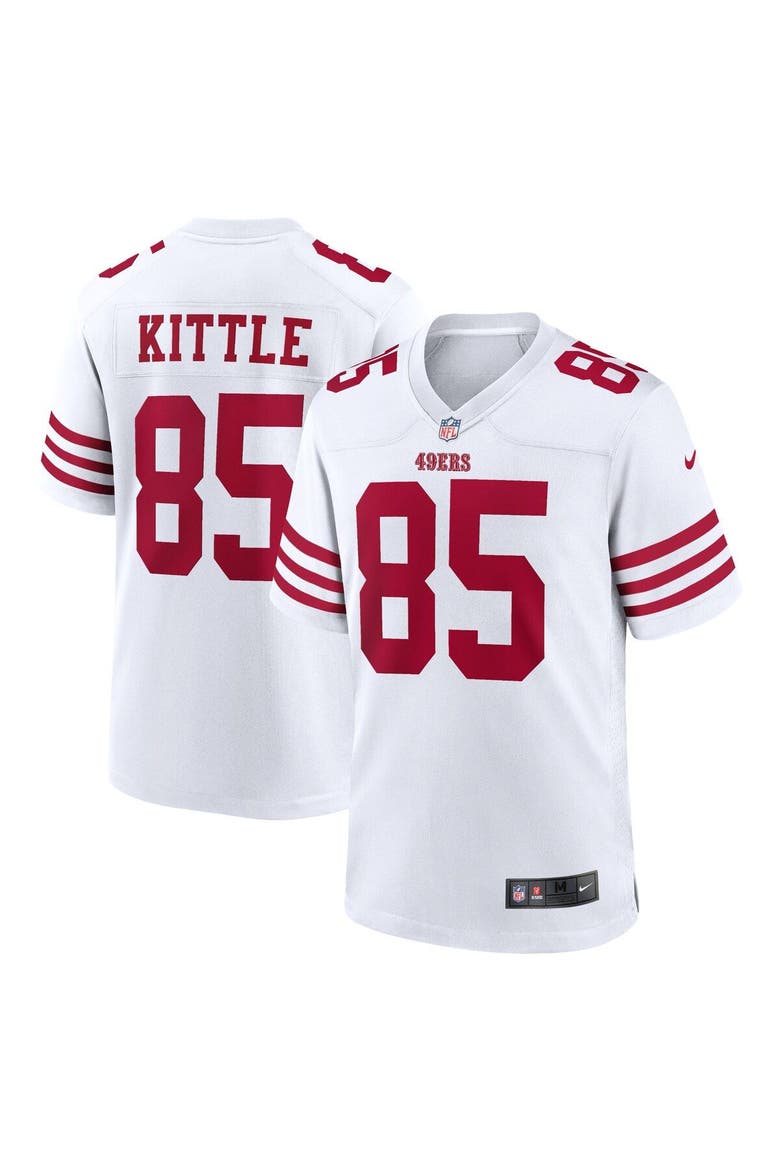 Men's Nike George Kittle White San Francisco 49ers Player Game Jersey, Main, color, White