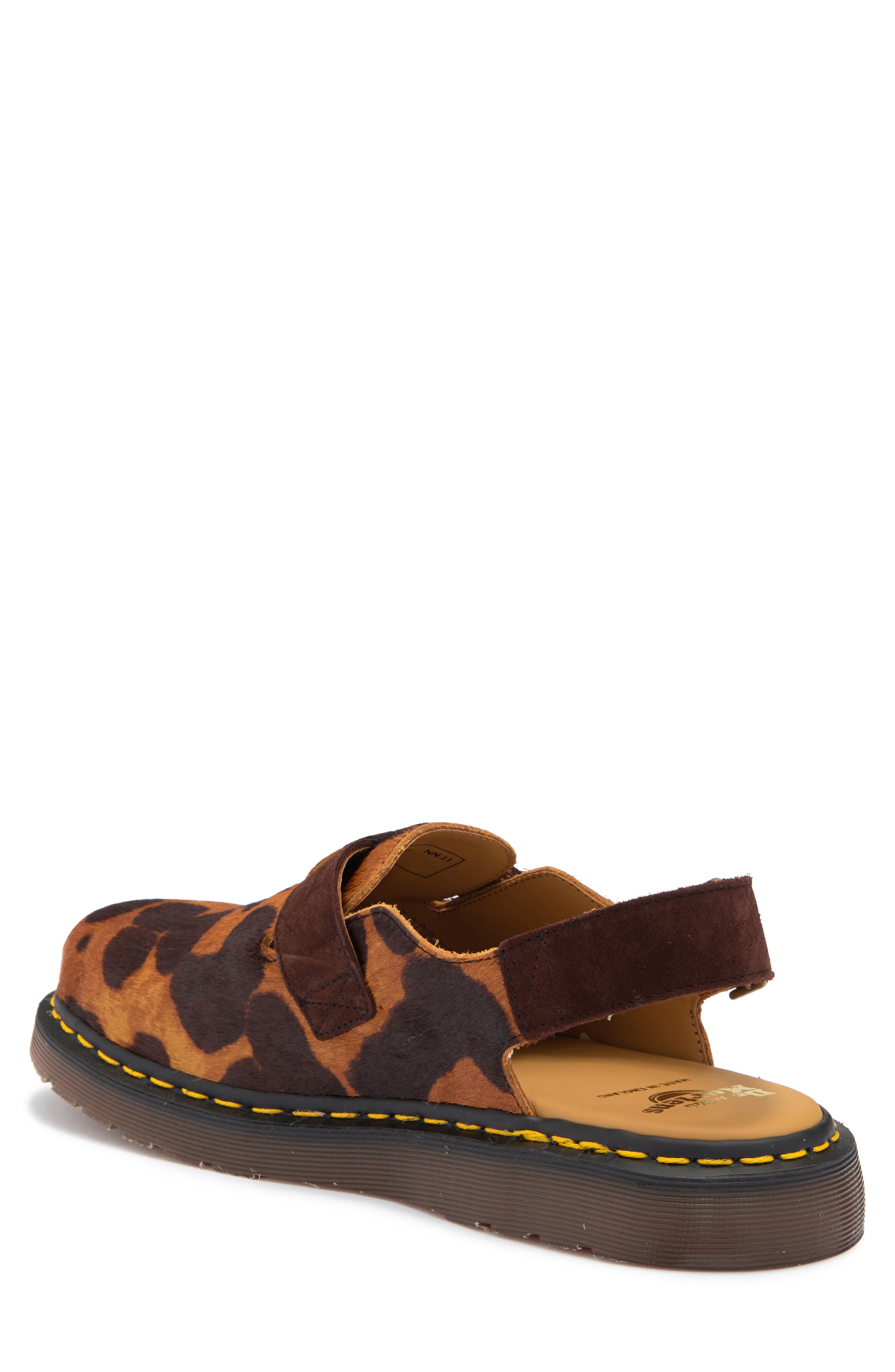 Dr. Martens Gender Inclusive Jorge Genuine Calf Hair Slingback Clog, Alternate, color, 