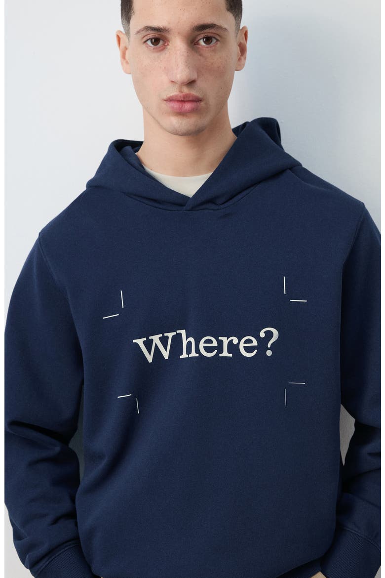 x Fantastic Man Where? Graphic Hoodie, Alternate, color, INK BLUE
