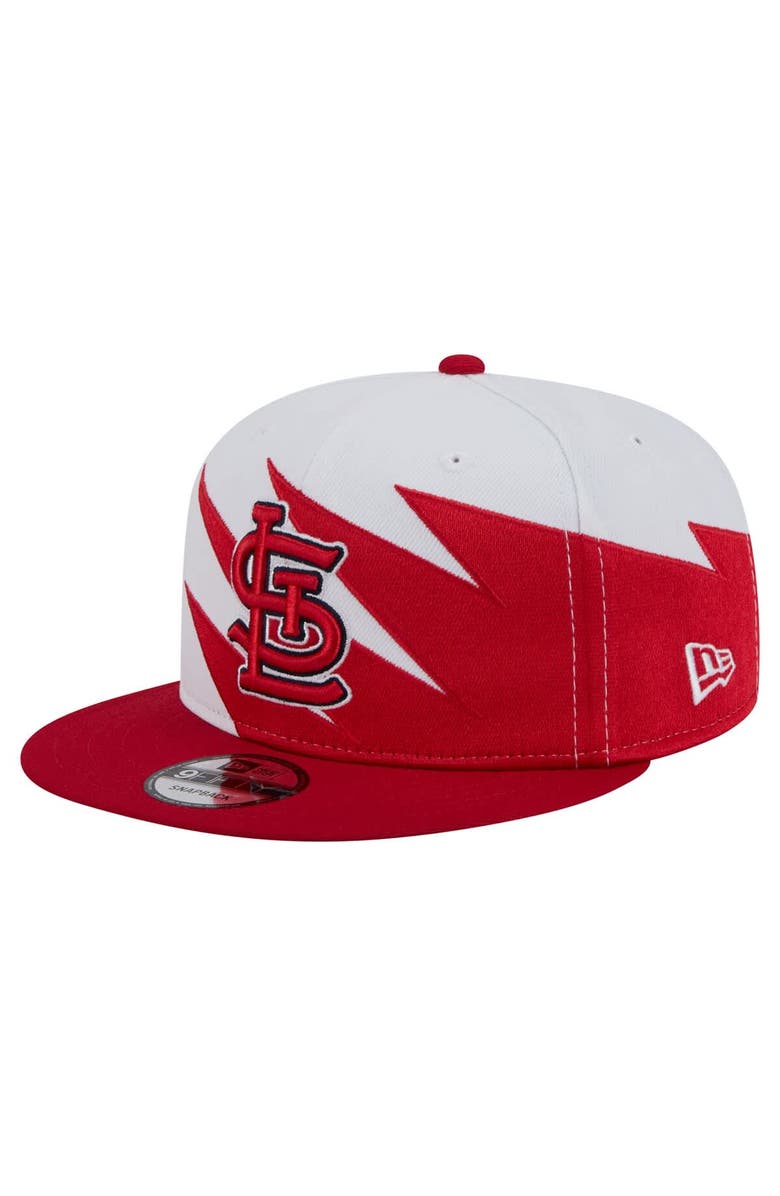 New Era Men's New Era Red/White St. Louis Cardinals Jagged 9FIFTY Snapback Hat, Main, color, 