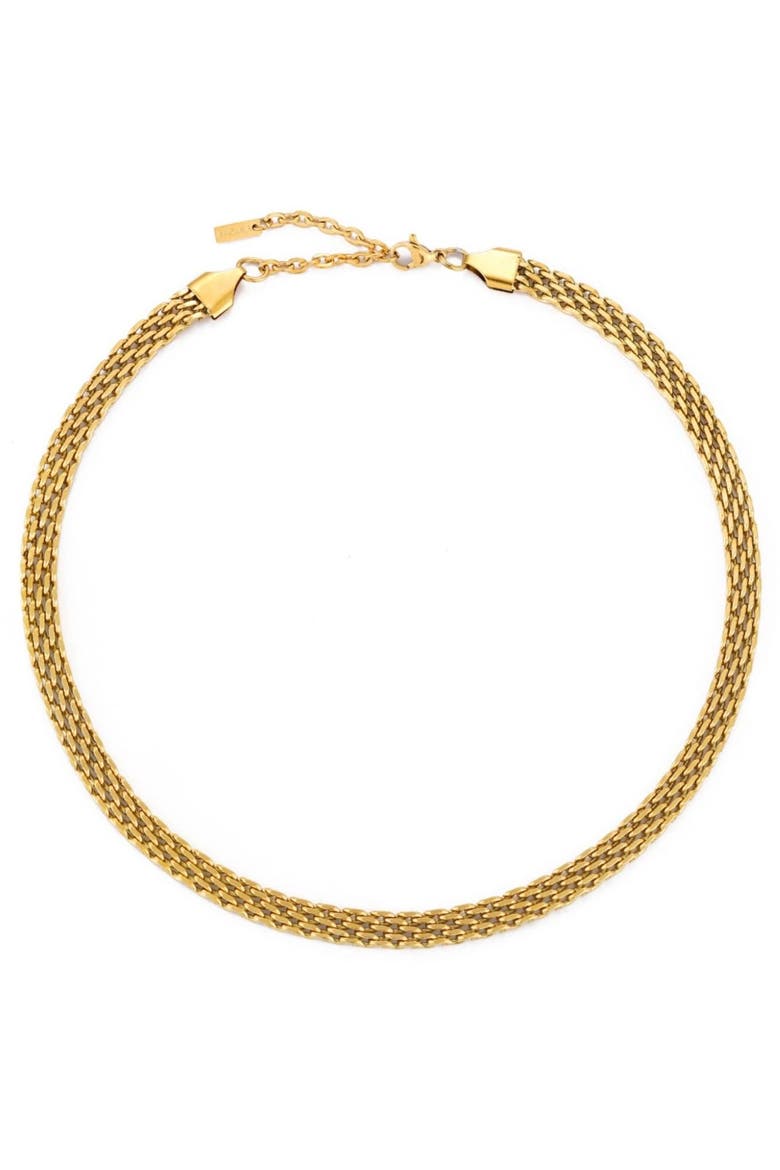 Sifnos Choker, Main, color, Gold