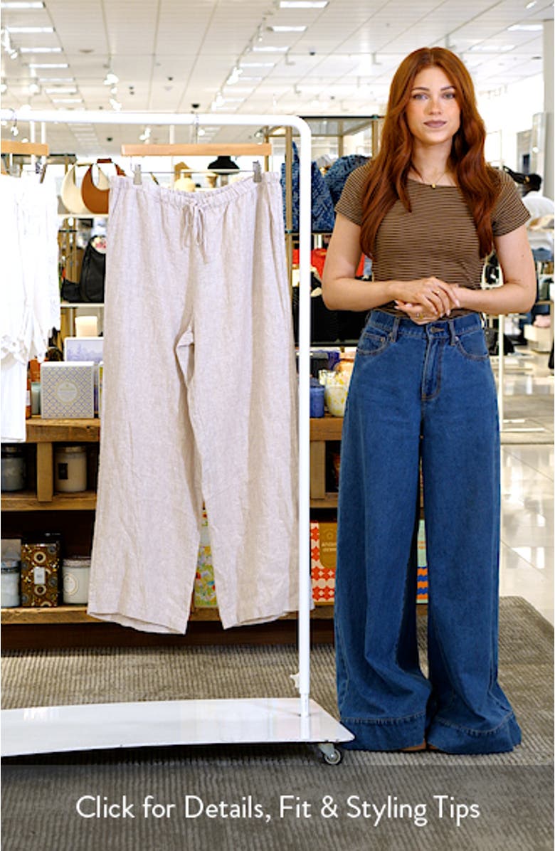 Emmie Linen Drawstring Pants, sales video thumbnail