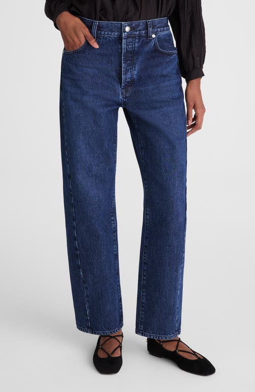 Madewell Pieced Barrel Jeans In Blue