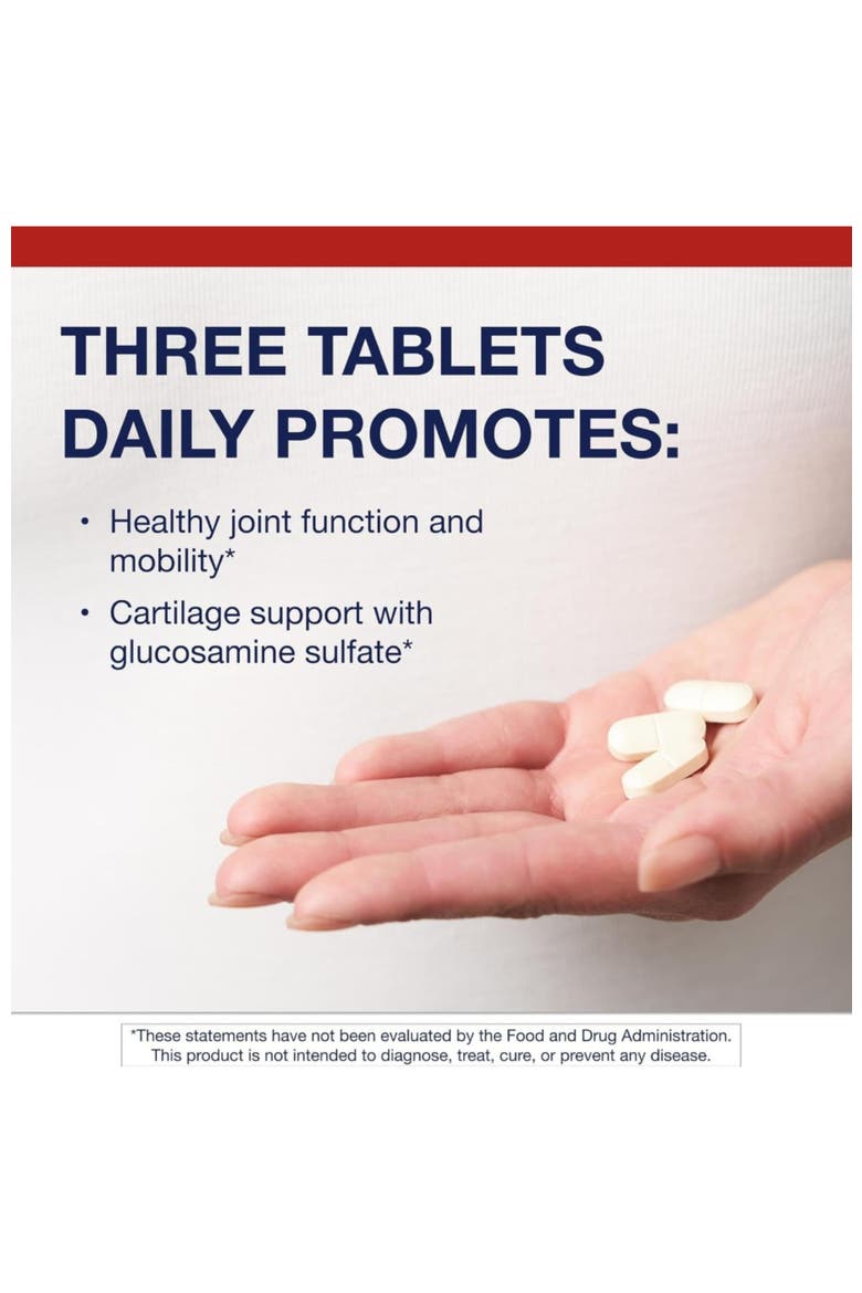 Glucosamine Sulfate Joint and Cartilage Health Supplement 90 Tablets, Alternate, color, None