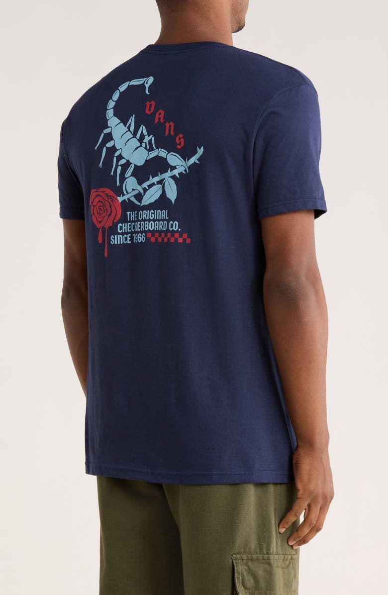 Vans Scorpion Logo Graphic T-Shirt, Alternate, color, Navy